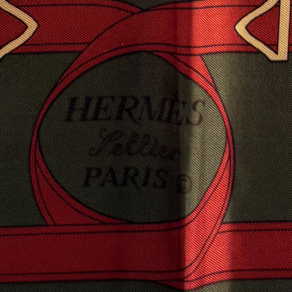 Hermes Esperon D Or Print Silk Scarf France